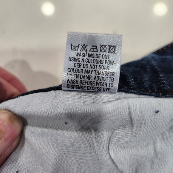 Run & Fly Jeans Woman's 38S W38 L27 Dark Blue Bell Bottom Super Flare Ma… - Picture 9 of 13